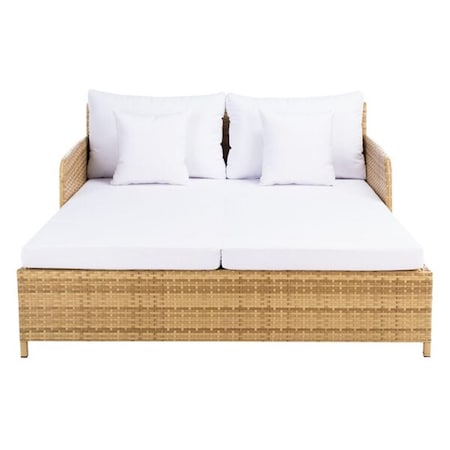 Safavieh Cadeo Daybed, Natural & White PAT7500D